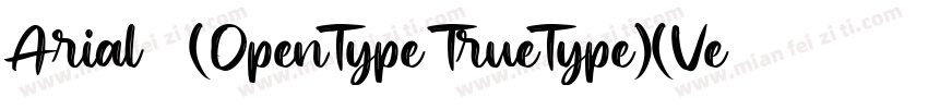 Arial 常规(OpenType TrueType)(Version字体转换